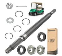 10L0L Carrello da golf RXV lato passeggero posteriore scanalato asse asse con kit di guarnizioni cuscinetto adatto EZGO RXV Electric 2008 UP, OEM # 620341, 614209,6 "lungo