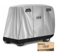10L0L Copertura per carrello da golf per 2-4 passeggeri, impermeabile, resistente al sole per Yamaha EZGO Club Car, 284,5 cm L x 121,9 cm W x 185,4 cm H, adatta a tetto completo fino a 203,2 cm