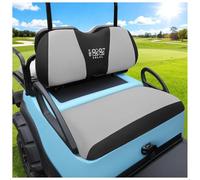 10L0L Coprisedili per golf cart per auto precedenti e Yamaha, set di coprisedili anteriori per tutte le stagioni, traspiranti e caldi, realizzati in tessuto a rete di poliestere, grigio