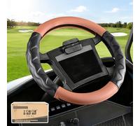 10L0L Coprivolante per carrello da golf per Yamaha G29 e Club Car DS Precedent - impugnatura antiscivolo in pelle premium da 35,6 cm, resistente ai raggi UV e facile installazione