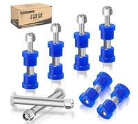 10L0L Kit di boccole a molla per carrello da golf con dado a vite, molle a balestra posteriori, grilli, manicotto per EZGO TXT/Medalist (dal 1994 in poi) e Club Car DS (dal 1981 in poi), sostituisce