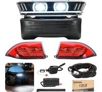 10L0L Kit di luci deluxe per golf cart per auto da club precedenti 2004-2019, 12 V-60 V, kit luci per buggy da golf legali con DRL, fanale posteriore, indicatori di direzione, interruttore clacson