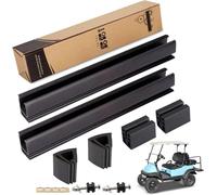 10L0L Kit di montaggio per parabrezza golf cart per Club Car DS & Precedent - Include fascia parabrezza e clip inferiori (32 cm), clip di fissaggio per tubo da 1 "x 1" - OEM # 101444101, 102005801