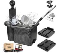 10L0L Kit di pulizia per mazze da golf cart e kit di pulizia per mazze da golf, testa e rondella per mazze da golf rimovibili, per EZGO Club Car Yamaha, nero