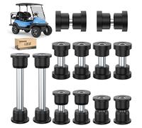 10L0L Molla posteriore e anteriore, un kit di boccole per braccio e kit boccola per grillo posteriore per auto da club precedente 2004-up Golf Cart OEM # 102506401 102506601 (posteriore e anteriore)