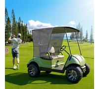 10L0L Parasole per carrello da golf per 2 passeggeri per Yamaha G29 Drive & Drive 2 dal 2007 al 2016, protezione dai raggi UV e dal calore, parasole in rete di poliestere, copertura completa del tetto