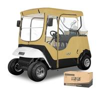 10L0L Recinzione per carrello da golf per 2 passeggeri EZGO TXT e RXV, copertura impermeabile 600D per carrello da golf, resistente alla neve, antivento, con finestre in PVC trasparente e pannello