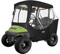 10L0L Rivestimento per carrello da golf per 2 posti, Club Car DS Precedent e Tempo, 600D, impermeabile e antivento, colore: nero