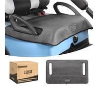 10L0L Telo da golf per carrello telo da golf, comoda coperta da golf, motivo a reticolo rombo, accessori universali per EZGO, Club Car, 150 x 80 cm, grigio
