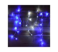 10M (400 Leds) Snowtime Outdoor Multi Function Icicle Lights - Blue & White