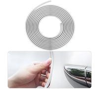 10M Argento Protezione Portiera auto Corpo Antigraffio Porta Striscia Anticollisione Paracolpi Portiere Striscia Decorativa auto Galvanizzata, Adatta per auto SUV MPV, Porta, Bagagliaio, Cofano