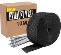 10M Benda Termica Moto, Benda Termica per Scarico Marmitta,Nero Bende Termiche