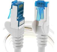 1aTTack.de 10m - bianco - 1 pezzo - Rete Cavi Cat6a | S-FTP | CAT 6a | doppia schermatura - certificato GHMT | PIMF | 500MHz | 10000 Mbit/s