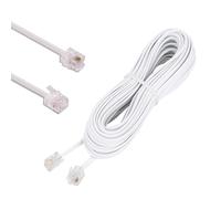 10M Cavo Telefonico RJ11 Cavo Modulare Cavo Occidentalesu Connettore RJ11 Piatto