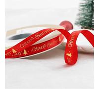 10M Decoration Ribbon Printed Polyester For Home Decor Handmade Navidad(1cm 05)