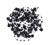 10M nero catena perline perline catena riutilizzabile in plastica ghirlanda perline di nozze albero di natale perline per artigianato decorazione della tavola fabbricazione di gioielliPratico e