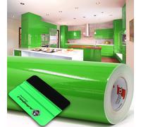 10m Oracal 621 Lucido 064 Giallo-Verde Pellicola per Plotter + Adesiva Mobili