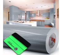 10m Oracal 621 Lucido 074 Grigio Medium Pellicola per Plotter + Adesiva Mobili