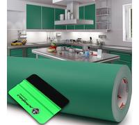 10M Oracal 631 Matt 061 Verde 63Cm Pellicola Plotter + Rake Pellicola Per Mobili