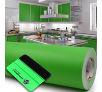 10m Oracal 631 Opaco 064 Giallo-Verde 63cm Plotter + Raschietto Pellicola Mobili