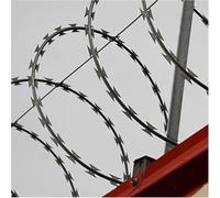 10M Ribbon Barbed Wire Helical Water Resistant | Razor Wire Galvanized Steel