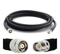 10m RP-TNC maschio a RP-TNC femmina - Prolunga coassiale flessibile HF400 interamente in rame da 50 Ohm (equivalente a LMR400 UF UltraFlex) - per antenna router wireless mobile WiFi LTE 4G 5G 6G