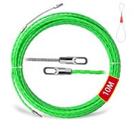 10M Sonda Passacavi, spirale di ritorno Diametro 4,5 mm Sonda Tiracavi Cavo Molla Elettricista con Molla di Guida, per Tiracavi Tubature con Curve Strette(10M)