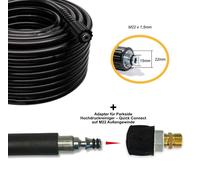 10m Tubo Alta Pressione per Parkside M22 X 1,5mm Capezzolo + Adattatore Quick