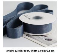 10M Velluto Nastro Doppio Lato Strisce Fettuccia Bordo Orlo Tessuto Fai