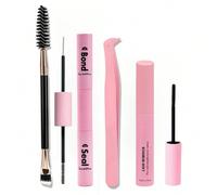 10ml Colla a tenuta forte con 5ml di delicato remover, pennello di precisione e pinzette per un'applicazione impeccabile - kit completo di colla per ciglia e sigillante, ipoallergenico e senza profumo