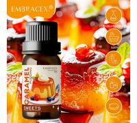 10ml Oli essenziali Fragranze di Budino di Caramello Oli aromaterapia Oli essenziali dolci di lunga durata Profumi di Budino di Caramello per Auto, Aromaterapia, Candele, Umidificatori, Diffusori di A