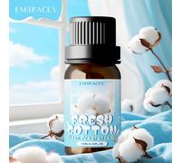 10ml Olio Essenziale di Cotone Fresco, Aria Fresca, Adatto per Umidificatore/Diffusore, Olio Essenziale per Aromaterapia, Regalo per Vacanze, Realizzazione di Candele, Fiore d'Arancio, Ambra Grigia, V