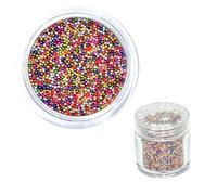 10ML/Scatola Nail Caviar Micro Mini Caviar Beads Gel Polish 3D Nail Art Gioielli Tip Nails Design Manicure Nail Art Accessorio Mini Decorazioni 0.8-1mm(Multi-Colored)
