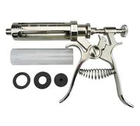 (10ml20ml30ml50ml100ml) Iniettore Automatico in Acciaio Inox per Pollame, Pollo, Anatra, Maiale, Pecora(B-30ml)