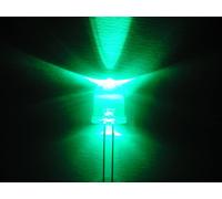 10mm 100pz LED VERDI ULTRALUMINOSI 420'000mcd 2xA2C37