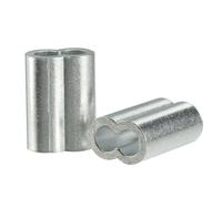 10mm 3/8-inch Cable Wire Rope Aluminum Sleeves Clip Crimping Loop 10pcs