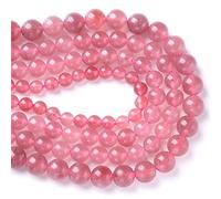 10MM 36PCS Naturale Fragola Quarzo Cristallo di Giada Distanziatore Perline sfuse per la creazione di gioielli fai da te Braccialetto Collana Eu9-k10284