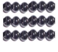 10mm, 8mm & 6mm Cat's Eye Bead Strands Grade ""A"" Fiber Optic, 32 Colors to Choose from (6mm, Black)