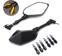 10mm 8mm LED Indicatore Integrare Retrovisore Specchio Per Honda Yamaha Suzuki