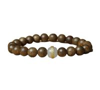 10mm,Lllunimon Unisex Cambogia Naturale Agarwood Bead Bracelet Preghiera in legno Meditazione Rosario buddista Mala Bracciali per le donne