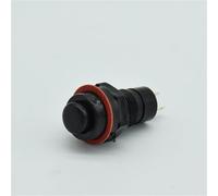 10mm Momentary Push Button Switch 6Color Red Green Blue Yellow White Reset 6Pcs(6 black)