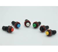 10mm Momentary Push Button Switch 6Color Red Green Blue Yellow White Reset 6Pcs(One for each color)