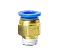10mm to 1/4" BSP Brass Air Hose Connector One-Touch Pneumatic Fitting | Quick one-touch installation, 10mm hose to 1/4" BSP male thread, bulk pack of 500 for professional use.