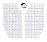 10mm Tondini Adesivi Tondo, 1080 Pezzi (540 Coppie) Autoadesivo Rotondi per Decorazioni da Parete, Foto, DIY, Arti Mestieri, Bianco