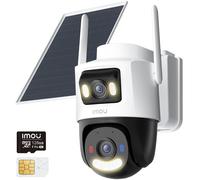 10MP(5MP 5MP) Telecamera Pannello Solare 8W con Doppia Lente Telecamera Wi Fi