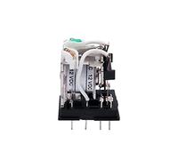 10ocss Miniatura Bobina Generalel Relè Intermedio Elettromagnetico Interruttore HH52P HH53P HH54P LED DC 6V 12V 24V AC 220V MY2NJ/MY3NJ/MY4NJ(HH52P DC12V)