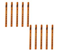 10Pacco Di Flauti Di Bambù Tradizionali Cinesi A 6 Fori Recorder Clarinetto