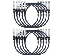 10pack cavo DAC SFP+ 10Gb/s, 1.5m (5ft), cavo Twinax SFP+ in rame diretto passivo 10GBase-CU, per Cisco SFP-H10GB-CU1.5M, Ubiquiti, Netgear e altri switch e NIC aperti
