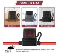 10Pack Inline Fusibile Supporto 12V12 Awg Con 35Pcs 5A/7