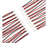 10Pairs Soft Silicone JST-PH 2.0 Male and Female Connector Cable 10cm for Battery JJRC H36 H67 Blade Inductrix E010